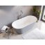 Besco Deeva Glam Wanna wolnostojąca 170x80 cm srebrny glam/biały połysk + syfon klik klak biały z powłoką IllumeCoat WWA-170DGSW - zdjęcie 7