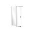 Besco Vayo Black Kabina walk-in przesuwna 200x90 cm profile czarny mat szkło przezroczyste VYB-90-200C - zdjęcie 1