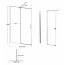 Besco Vayo Kabina walk-in przesuwna 200x140 cm VY-140-200C - zdjęcie 3