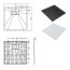 Besco Vexo Black Brodzik kwadratowy 80x80 cm czarny BVB-80-80-K - zdjęcie 2