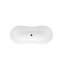 Besco Viya Matt Black&White Wanna wolnostojąca 160x70 cm biały połysk/czarny mat + korek klik-klak chrom WMMC-160V - zdjęcie 5