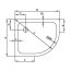 Bette Corner Brodzik półokrągły 120x90x3,5 cm biały 5475-000 - zdjęcie 1