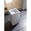 Bette One Monolith Umywalka wolnostojąca 50x50 cm bez przelewu, bez otworu pod baterię, z korkiem, biała A144-000 - zdjęcie 2