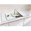 Blanco Alaros 6 S Zlewozmywak granitowy Silgranit PuraDur jednokomorowy 116x51 cm z ociekaczem, z korkiem automatycznym i z akcesoriami, jaśminowy 516561 - zdjęcie 6