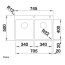 Blanco Andano 340/340-IF/A Zlewozmywak stalowy dwukomorowy 74,5x40 cm 525248 - zdjęcie 3