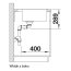 Blanco Andano 400/400-IF/A Zlewozmywak stalowy dwukomorowy 86,5x40 cm 525249 - zdjęcie 6