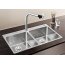 Blanco Andano 400/400-IF/A Zlewozmywak stalowy dwukomorowy 86,5x40 cm 525249 - zdjęcie 2