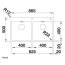 Blanco Andano 400/400-IF/A Zlewozmywak stalowy dwukomorowy 86,5x40 cm 525249 - zdjęcie 3