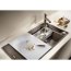 Blanco Axia III 5 S Zlewozmywak kompozytowy jednokomorowy 91,5x51 cm delikatny biały + deska kuchenna szklana 527039 - zdjęcie 2