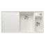 Blanco Axia III 6 S-F Zestaw Zlewozmywak kompozytowy półtorakomorowy 99x51 cm prawy biały + deska kuchenna szklana + odsączarka stalowa 523492 - zdjęcie 2