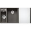 Blanco Axia III 6 S-F Zlewozmywak kompozytowy półtorakomorowy 99x50 cm wulkaniczny szary lewy + deska kuchenna szklana + odsączarka stalowa 527230  - zdjęcie 1