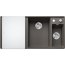 Blanco Axia III 6 S-F Zlewozmywak kompozytowy półtorakomorowy 99x50 cm wulkaniczny szary prawy + deska kuchenna szklana + odsączarka stalowa 527232  - zdjęcie 1