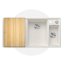 Blanco Axia III 6 S Zestaw Zlewozmywak kompozytowy półtorakomorowy 100x51 cm prawy biały + deska kuchenna drewniana + odsączarka stalowa 523466 - zdjęcie 1