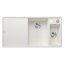 Blanco Axia III 6 S Zestaw Zlewozmywak kompozytowy półtorakomorowy 100x51 cm prawy biały + deska kuchenna szklana + odsączarka stalowa 523477 - zdjęcie 2