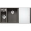Blanco Axia III 6 S Zlewozmywak kompozytowy półtorakomorowy 100x51 cm wulkaniczny szary lewy + deska kuchenna szklana + odsączarka stalowa 527226  - zdjęcie 1