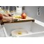 Blanco Axia III XL 6 S Zestaw Zlewozmywak granitowy jednokomorowy 100x51 cm szarość skały + deska kuchenna drewniana 523501 - zdjęcie 7