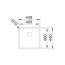 Blanco C-Style 400-U Zlewozmywak stalowy jednokomorowy 44x44 cm, stal szczotkowana 522240 - zdjęcie 2