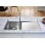 Blanco Claron 5 S-IF Zlewozmywak stalowy jednokomorowy 100x51 cm lewy z korkiem automatycznym stalowy 521626 - zdjęcie 2