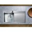 Blanco Claron 5 S-IF Zlewozmywak stalowy jednokomorowy 100x51 cm lewy z korkiem automatycznym stalowy 521626 - zdjęcie 4