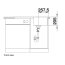 Blanco Classimo 45 S-IF Zlewozmywak stalowy jednokomorowy 86x50 cm stal szlachetna polerowana 525330 - zdjęcie 5
