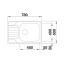 Blanco Dinas XL 6 S Compact Zlewozmywak stalowy jednokomorowy 78x50 cm stalowy szczotkowany 525121 - zdjęcie 3