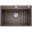 Blanco Etagon 8  Zlewozmywak granitowy jednokomorowy 78x51 cm z korkiem automatycznym InFino kawowy 525186 - zdjęcie 1