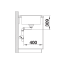 Blanco Faron XL 6 S  Zlewozmywak kompozytowy jednokomorowy 100x50 cm z korkiem automatycznym InFino antracyt 524783 - zdjęcie 4