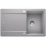 Blanco Idento 45 S Zlewozmywak ceramiczny jednokomorowy 86x51 cm z ociekaczem, z korkiem automatycznym, z powłoką PuraPlus, szarość aluminium 522119 - zdjęcie 1