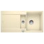 Blanco Idento 6 S-F Zlewozmywak ceramiczny półtorakomorowy 97,6x48,6 cm z ociekaczem, z korkiem automatycznym z powłoką PuraPlus, jaśminowy 522273 - zdjęcie 1