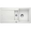 Blanco Idento 6 S Zlewozmywak ceramiczny półtorakomorowy 100x51 cm z korkiem automatycznym biały połysk 522122 - zdjęcie 1