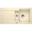 Blanco Idento 6 S Zlewozmywak ceramiczny półtorakomorowy 100x51 cm z ociekaczem, z korkiem automatycznym, z powłoką PuraPlus, jaśminowy 522125 - zdjęcie 1