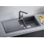 Blanco Idento 6 S Zlewozmywak ceramiczny półtorakomorowy 100x51 cm z ociekaczem, z korkiem automatycznym, z powłoką PuraPlus, jaśminowy 522125 - zdjęcie 2