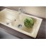 Blanco Idessa XL 6 S Zlewozmywak ceramiczny jednokomorowy 100x50 cm z ociekaczem, z korkiem automatycznym, bazaltowy 520314 - zdjęcie 2