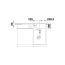 Blanco Lexa 5 S Silgranit PuraDur Zlewozmywak granitowy jednokomorowy 95x50 cm z korkiem automatycznym InFino alumetalik 524922 - zdjęcie 5