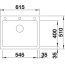 Blanco Pleon 6 Zlewozmywak kompozytowy  jednokomorowy 61,5x51 cm bez korka automatycznego, antracytowy 521678 - zdjęcie 3