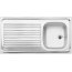 Blanco R-ES 10 x 5 Zlewozmywak stalowy jednokomorowy 100x50 cm bez korka automatycznego stalowy mat 510502 - zdjęcie 1