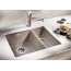 Blanco Subline 340/160-U Zlewozmywak granitowy Silgranit PuraDur półtorakomorowy 55,5x46 cm podwieszany prawa komora bez korka automatycznego, szampański 520417 - zdjęcie 2