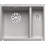 Blanco Subline 350/150-U Zlewozmywak ceramiczny 1,5-komorowy 56,7x45,6 cm bez ociekacza, szarość aluminium 523745 - zdjęcie 1