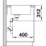 Blanco Subline 500-IF Steelframe Zlewozmywak granitowy Silgranit PuraDur jednokomorowy 54,3x44,3 cm wpuszczany z korkiem automatycznym, antracyt 521015 - zdjęcie 4