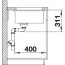Blanco Subline 500-U Zlewozmywak ceramiczny 1-komorowy 54,3x45,6 cm bez ociekacza, biały matowy 523735 - zdjęcie 4