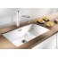 Blanco Subline 700-U Level Zlewozmywak granitowy Silgranit PuraDur jednokomorowy 73x46 cm podwieszany, z ociekaczem, bez akcesoriów, szarość skały 518973 - zdjęcie 6