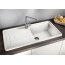 Blanco Tolon XL 6S Zlewozmywak ceramiczny jednokomorowy 100x50 cm prawa komora, z ociekaczem, bez korka automatycznego, biały z połyskiem 520426 - zdjęcie 2