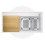Blanco Zenar XL 6 S-F  Zestaw Zlewozmywak kompozytowy jednokomorowy 98,7x49,7 cm prawy biały + deska kuchenna drewniana + dwa perforowane pojemniki gastronomiczne 524085 - zdjęcie 2