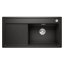 Blanco Zenar XL 6 S  Zestaw Zlewozmywak kompozytowy jednokomorowy 100x51 cm prawy czarny + deska kuchenna drewniana + dwa perforowane pojemniki gastronomiczne 526054 - zdjęcie 1