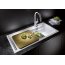 Blanco Zenar XL 6 S Steamer SystemPlus Zestaw Zlewozmywak granitowy jednokomorowy 100x51 cm prawy jaśmin + deska kuchenna drewniana + dwa perforowane pojemniki gastronomiczne 524057 - zdjęcie 7