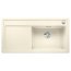 Blanco Zenar XL 6 S Steamer SystemPlus Zestaw Zlewozmywak granitowy jednokomorowy 100x51 cm prawy jaśmin + deska kuchenna drewniana + dwa perforowane pojemniki gastronomiczne 524057 - zdjęcie 1