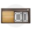 Blanco Zenar XL 6 S  Zestaw Zlewozmywak kompozytowy jednokomorowy 100x51 cm prawy kawowy + deska kuchenna drewniana + dwa perforowane pojemniki gastronomiczne 524065 - zdjęcie 2