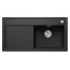 Blanco Zenar XL 6 S Zestaw Zlewozmywak kompozytowy jednokomorowy 100x51 cm prawy czarny + deska kuchenna drewniana 526061 - zdjęcie 2