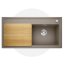 Blanco Zenar XL 6 S Zestaw Zlewozmywak kompozytowy jednokomorowy 100x51 cm prawy tartufo + deska kuchenna drewniana 523961 - zdjęcie 1