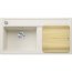 Blanco Zenar XL 6 S Zlewozmywak kompozytowy jednokomorowy 100x51 cm lewy delikatny biały + deska kuchenna drewniana 527186 - zdjęcie 1